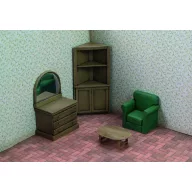Royal Model Living Room furniture 1:35 (RM557)