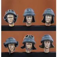 Royal Model Italian tankers heads-WWII 1:35 (RM606)