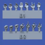 Royal Model Assorted hands set No.2 1:35 (RM840)