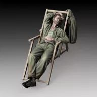 Royal Model U.S. soldier who sleeps - WWII 1:35 (RM871)
