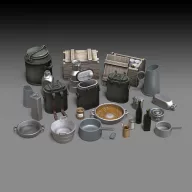 Royal Model German field kitchen accessories 1:35 (RM875)