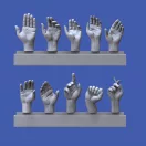 Royal Model Assorted hands set No. 1 1:16 (RM962)