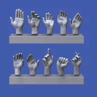 Royal Model Assorted hands set No. 1 1:16 (RM962)