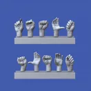 Royal Model Assorted hands set No. 2 1:16 (RM963)