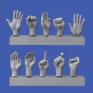 Royal Model Assorted hands set No. 3 1:16 (RM964)