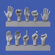 Royal Model Assorted hands set No. 3 1:16 (RM964)