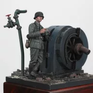   Royal Model German infantry soldier eating - WWII 1:35 (RM972)