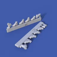   Royal Model German infantry boots-various positions-WWII No.5 1:35 (RM997)
