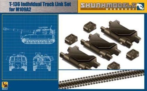 Skunkmodel T-136 TRACK LINK FOR M109A2 1:35 (SW-35001)