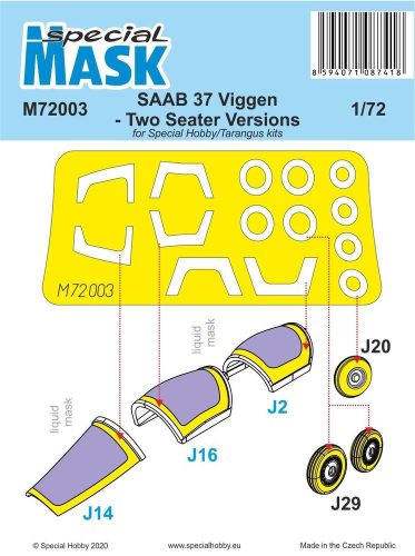Special Hobby SAAB 37 Viggen Two Seater Mask 1:72 (100-M72003)