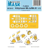   Special Hobby P-40E/K/Kittyhawk Mk.Ia/Mk.III Mask 1:72 (100-M72015)