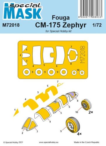 Special Hobby Fouga CM-175 Zephyr Mask 1:72 (100-M72018)