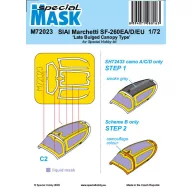   Special Hobby SIAI-Marchetti SF-260EA/D/EU Late Bulged Canopy Type Mask 1:72 (100-M72023)
