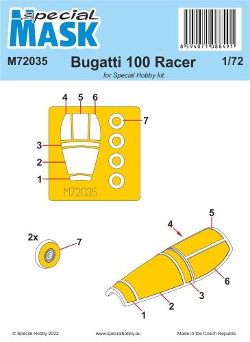 Special Hobby Bugatti 100 MASK 1:72 (100-M72035)