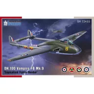   Special Hobby DH.100 Vampire FB.Mk.9 Tropicalised Fighter-Bomber 1:72 (100-SH72455)