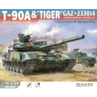   Suyata T-90A MAIN BATTLE TANK & TIGER GAZ-233014 ARMOURED Vehicle 1:48 (NO 002)