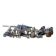 Tamiya 1:35 German Flak 8,8 w/Motorcycle - 35017