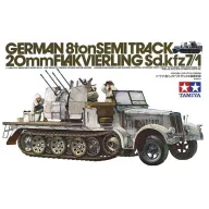   Tamiya 1:35 German Half Track Sdkfz 7/1. Flackvierling 20mm (35050)