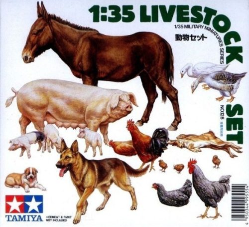 Tamiya 1:35 Livestock Set - 35128
