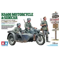 Tamiya 1:35 KS600 Motorcicle & Sidecar (35384)
