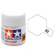 Tamiya X-2 Acrylic Paint Mini White Gloss 10ml (81502)