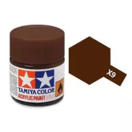 Tamiya X-9 Acrylic Paint Mini Brown Gloss 10ml (81509)