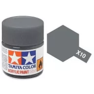 Tamiya X-10 Acrylic Paint Mini Gun Metall Gloss 10ml (81510)