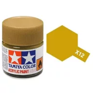 Tamiya X-12 Acrylic Paint Mini Gold Leaf Gloss 10ml (81512)