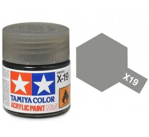 Tamiya Acrylic Paint Mini X-19 Smoke 10 ml (81519)