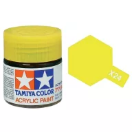   Tamiya X-24 Acrylic Paint Mini Clear Yellow Gloss 10ml (81524)