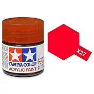 Tamiya X-27 Acrylic Paint Mini Clear Red Gloss 10ml (81527)