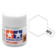 Tamiya XF-2 Acrylic Paint Mini Flat White 10ml (81702)