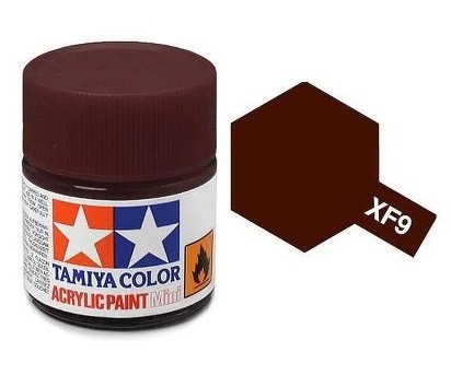 Tamiya Acrylic Paint Mini XF-9 Hull Red 10 ml (81709)