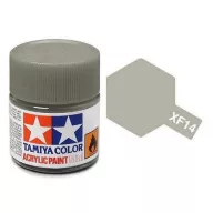   Tamiya XF-14 Acrylic Paint Mini Flat Japanese Army Grey 10ml (81714)