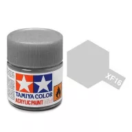 Tamiya XF-16 Acrylic Paint Mini Flat Aluminium 10ml (81716)