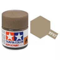   Tamiya XF-57 Acrylic Paint Mini Flat Buff (Yellow-Brown) 10ml (81757)