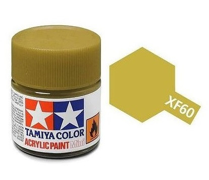 Tamiya Acrylic Paint Mini XF-60 Dark Yellow 10 ml (81760)