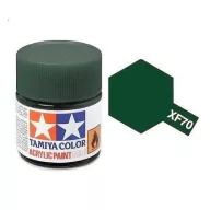 Tamiya XF-70 Acrylic Paint Mini Flat Dark Green 10ml (81770)