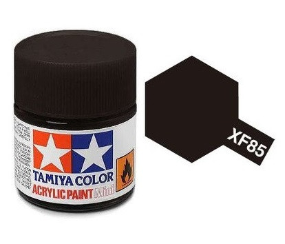 Tamiya Acrylic Paint Mini XF-85 Rubber Black 10 ml (81785)