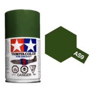 Tamiya AS-9 Spray Flat Dark Green (RAF) 100ml (86509)