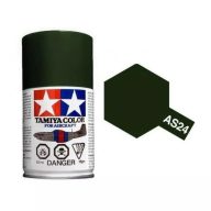   Tamiya AS-24 Spray Flat Dark Green (German Air) 100ml (86524)