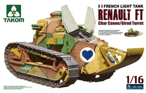 Takom French Light Tank Renault FT char canon/Girod turret Girod Turret 1:16 (TAK1001)