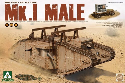 Takom WWI Heavy Battle Tank Mk.I male 2in1 1:35 (TAK2031)