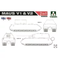   Takom WWII  Maus V1 & V2  2 in 1 (Limited Edition) 1:35 (TAK2050X)