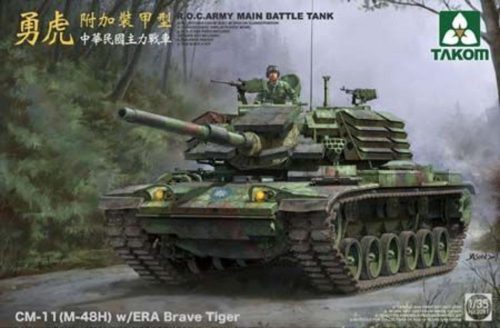 Takom R.O.C.Army CM-11(M-48H)w/ERA Brave Tiger MBT 1:35 (TAK2091)