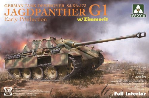 Takom Jagdpanther G1 early production German Tank Destroyer Sd.Kfz.173 w/Zimmerit/full inter 1:35 (TAK2125)