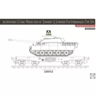   Takom Jagdpanther G1 early production w/Zimmer &Schwerer Plattformwagen Type SSys,Limit.Edition 1:35 (TAK2125X)