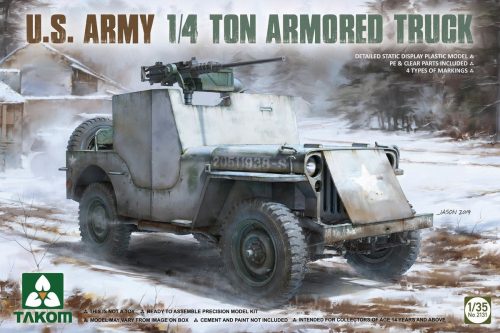 Takom U.S. Army 1/4 ton armored  truck 1:35 (TAK2131)