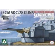   Takom 15CMSK C/28 GUNS BATTLESHIP BISMARCK Bb II / Stb II Turret 1:35 (TAK2147)
