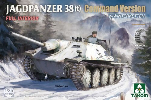Takom Jagdpanzer 38(t) Command Version w/ Winterketten Full Interior 1:35 (TAK2181)